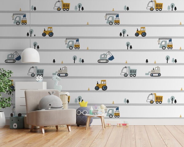 Fototapety Fototapety Žltý traktor s čiernymi kolesami (Katalógové číslo: u96465)