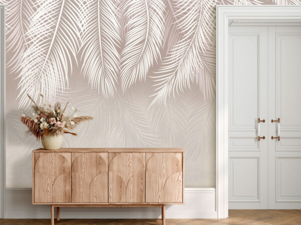 Elegantný vzor palmových listov Fototapety Elegantný vzor palmových listov