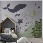 Fototapety Karikatúra veľryby