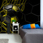 Fototapety Futbalová lopta v sieti