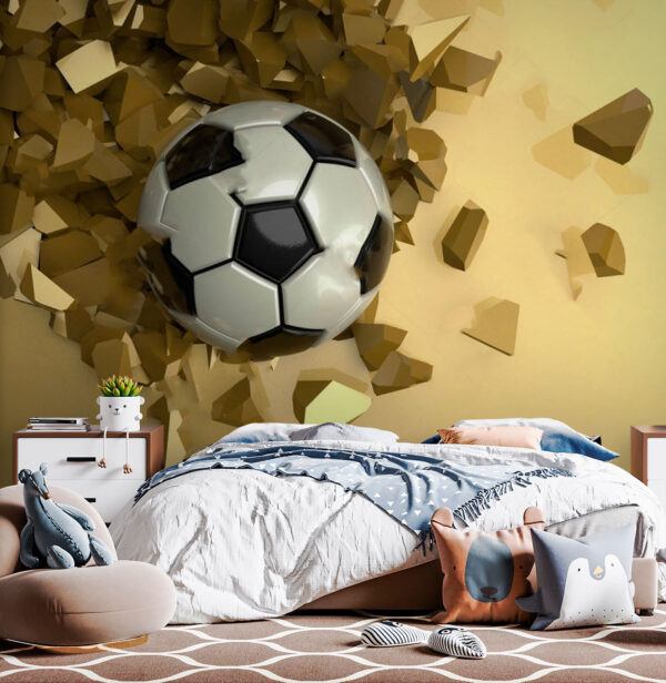 Čiernobiela futbalová lopta Fototapety Čiernobiela futbalová lopta