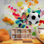 Fototapety Čiernobiela futbalová lopta