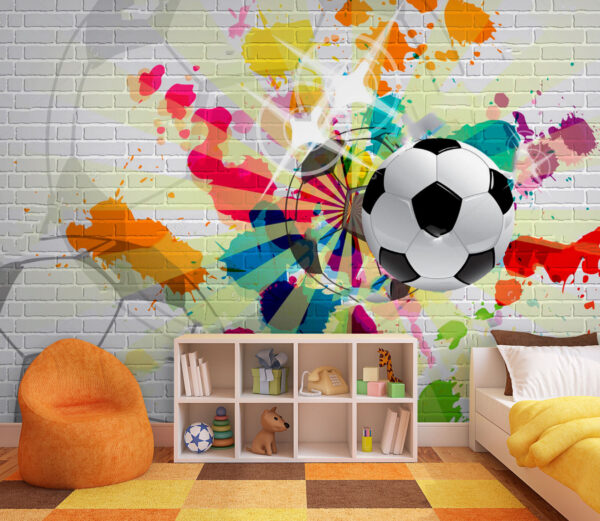 Čiernobiela futbalová lopta Fototapety Čiernobiela futbalová lopta