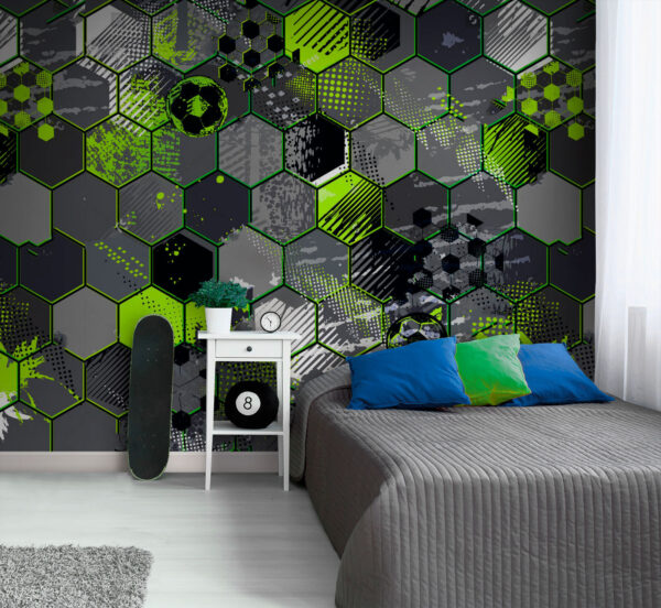 Geometrické vzory so živými odleskami Fototapety Geometrické vzory so živými odleskami
