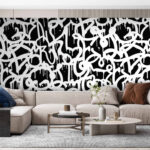 Fototapety Čiernobiele graffiti