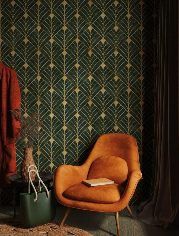 Fototapety Fototapety Elegantný geometrický vzor listov (Katalógové číslo: u71347)