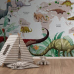 Fototapety Karikatúra dinosaura