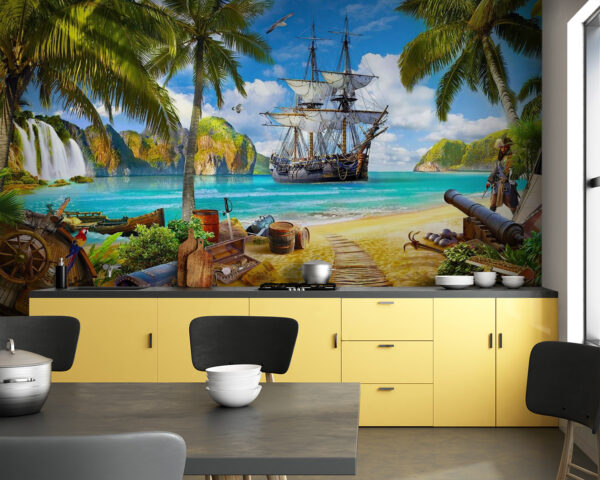 Fototapety Osoba stojaca vedľa dela