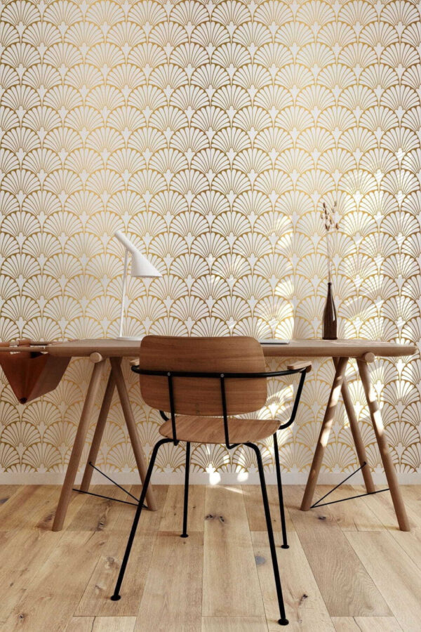 Elegantný béžový kvetinový vzor Fototapety Elegantný béžový kvetinový vzor
