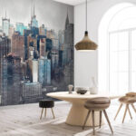 Fototapety Ilustrácia panorámy New Yorku.