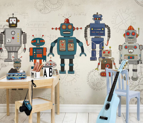 Karikatúra robota Fototapety Karikatúra robota