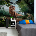 Fototapety Dinosaurus v džungli