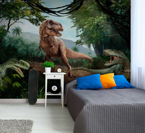 Dinosaurus v džungli Fototapety Dinosaurus v džungli
