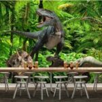 Fototapety Skupina dinosaurov v lese
