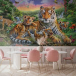 Fototapety Tiger stojaci v džungli
