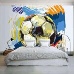 Fototapety Živá ilustrácia futbalovej lopty.