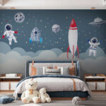 Fototapety Akvarel astronauta