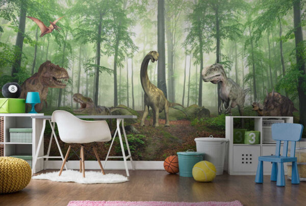 Dinosaurus v lese Fototapety Dinosaurus v lese
