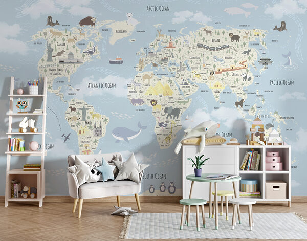 Mapa sveta Fototapety Mapa sveta