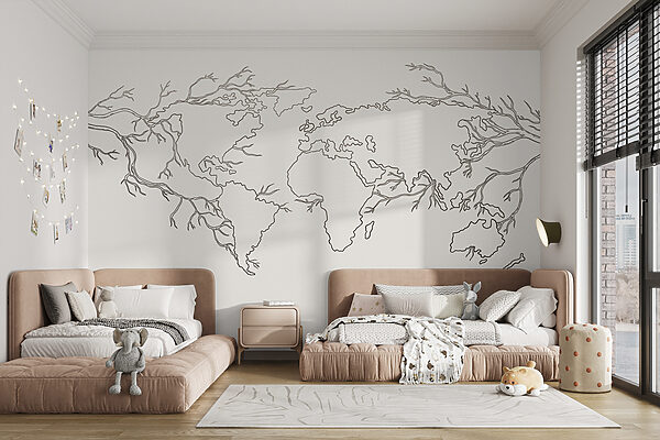 Mapa sveta Fototapety Mapa sveta