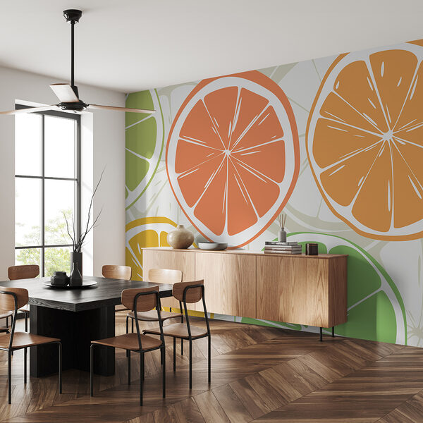 Fototapety Fototapety Citrusové plátky v žiarivých farbách (Katalógové číslo: w00725)