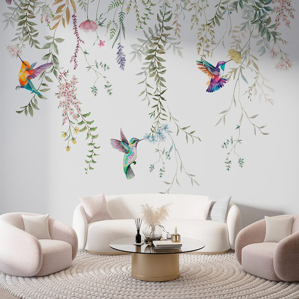 Akvarel kolibríka Fototapety Akvarel kolibríka