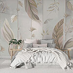 Fototapety Elegantné listy s jemnými pastelovými odtieňmi