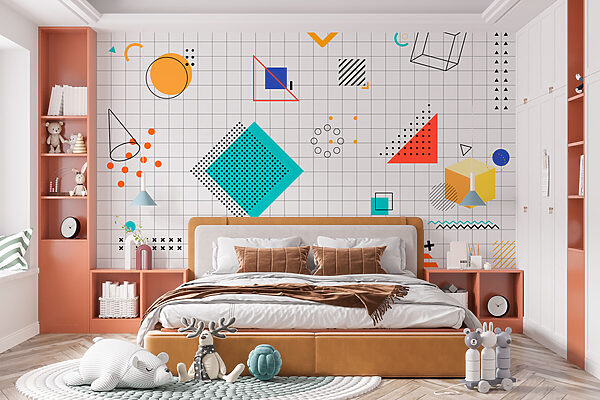 Vzor geometrických tvarov Fototapety Vzor geometrických tvarov