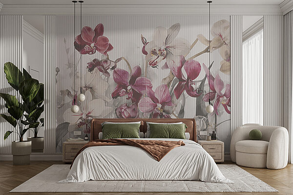 Elegantné orchidey v jemných odtieňoch Fototapety Elegantné orchidey v jemných odtieňoch