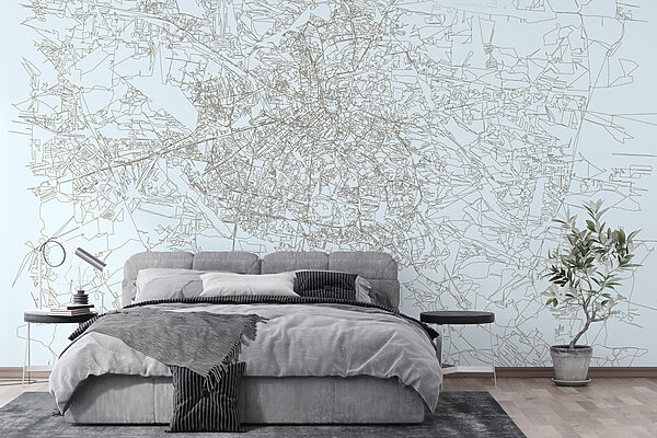 Mapa mesta Fototapety Mapa mesta