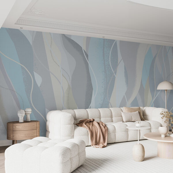 Fototapety Elegantné stuhy v chladných odtieňoch