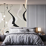 Fototapety Wall murals Abstract Elegance in Monochrome Tones