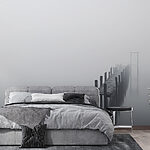 Fototapety Wall murals Dock in the fog