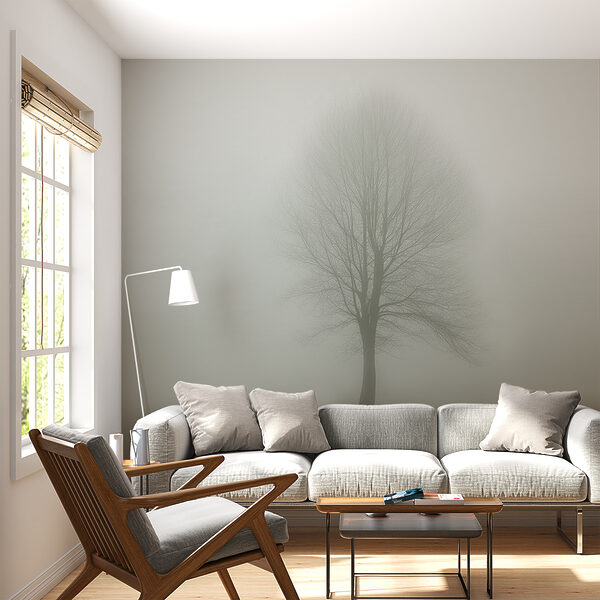 Fototapety Strom v hmlistom poli