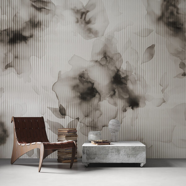 Fototapety Abstraktný kvetinový tanec v monochromatickom prevedení