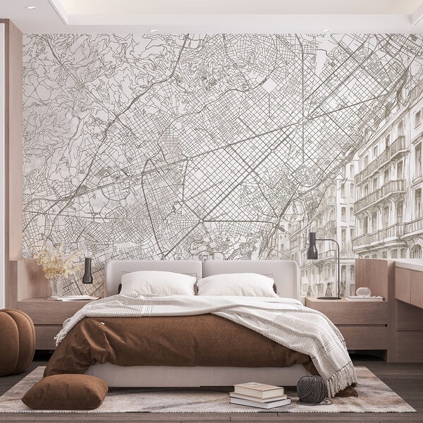 Fototapety Fototapety Mapa mesta (Katalógové číslo: w01695)