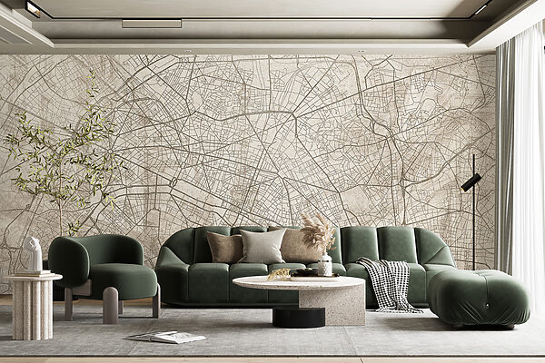 Fototapety Fototapety Mapa mesta (Katalógové číslo: w01697)