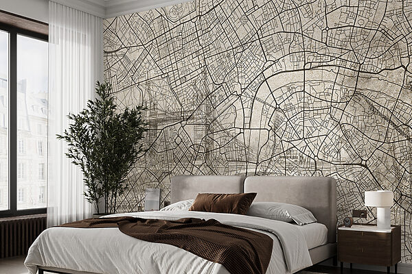 Mapa mesta Fototapety Mapa mesta