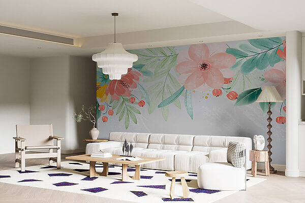 Fototapety Tanec kvitnúcich pastelov na plátne