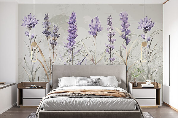 Elegantná botanická akvarelová flóra Fototapety Elegantná botanická akvarelová flóra