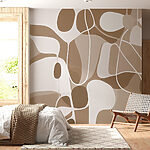 Fototapety Hnedý a biely vzor