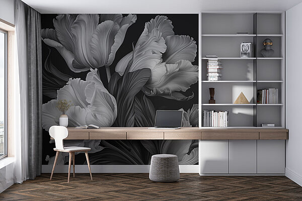 Elegantné tulipány v jednofarebných tónoch Fototapety Elegantné tulipány v jednofarebných tónoch