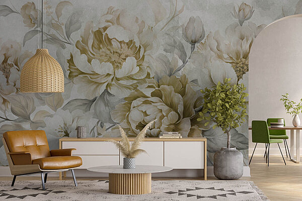 Wall murals Delicate blooms in soft hues Fototapety Wall murals Delicate blooms in soft hues