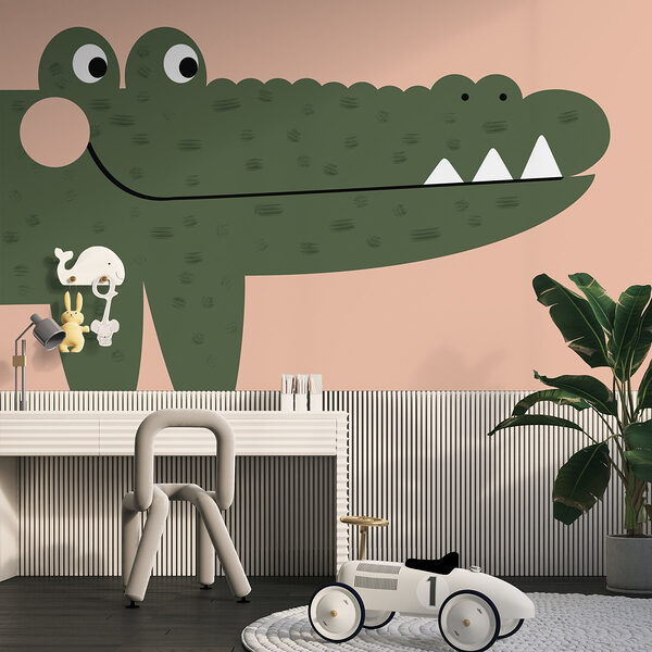 Karikatúra krokodíla Fototapety Karikatúra krokodíla