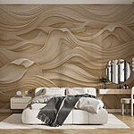 Fototapety Textúrované vlny v jemných odtieňoch