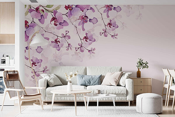 Jemné orchidey v jemných odtieňoch Fototapety Jemné orchidey v jemných odtieňoch