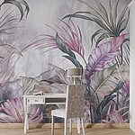 Fototapety Maľovanie kvetov a listov