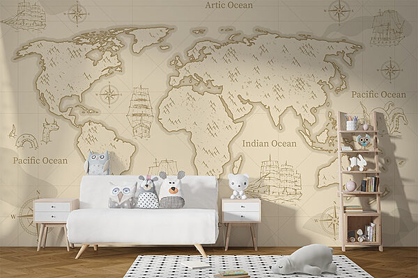 Mapa sveta Fototapety Mapa sveta