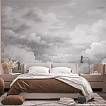 Fototapety Záber na mraky v odtieňoch šedej