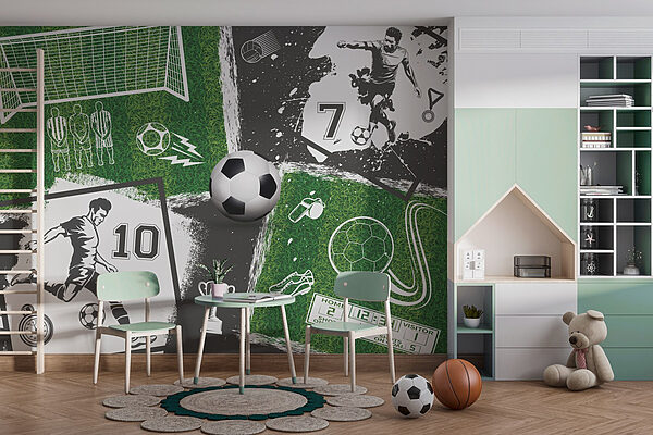 Futbalové šialenstvo na ihrisku Fototapety Futbalové šialenstvo na ihrisku